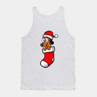 Christmas Dog - Dachshund Christmas Dog Tank Top